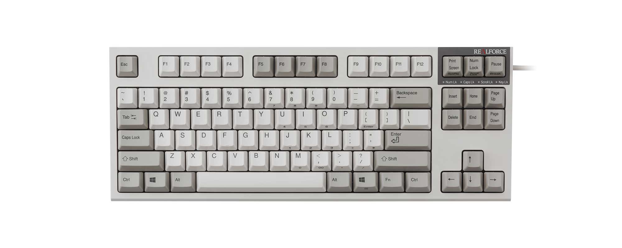 Realforce TKL / R2TL-US5-IV 英語配列 荷重55g-