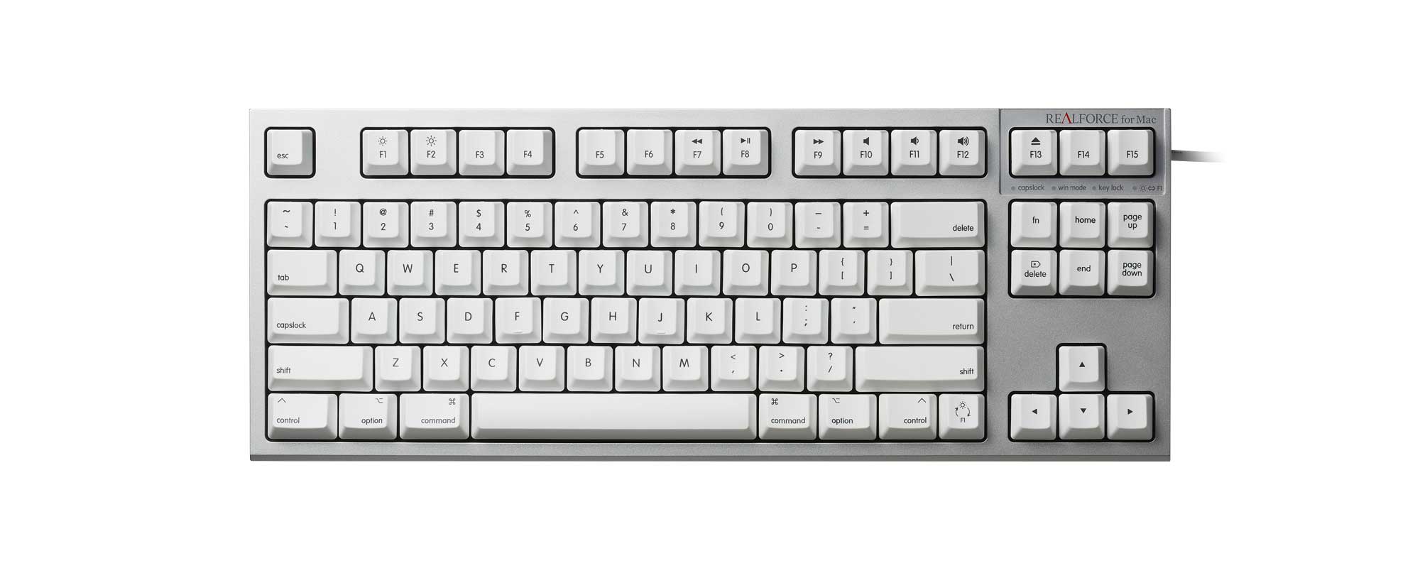 Products - REALFORCE TKL for Mac / R2TL-USVM-WH | REALFORCE