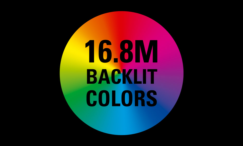 16.8M Backlit Color