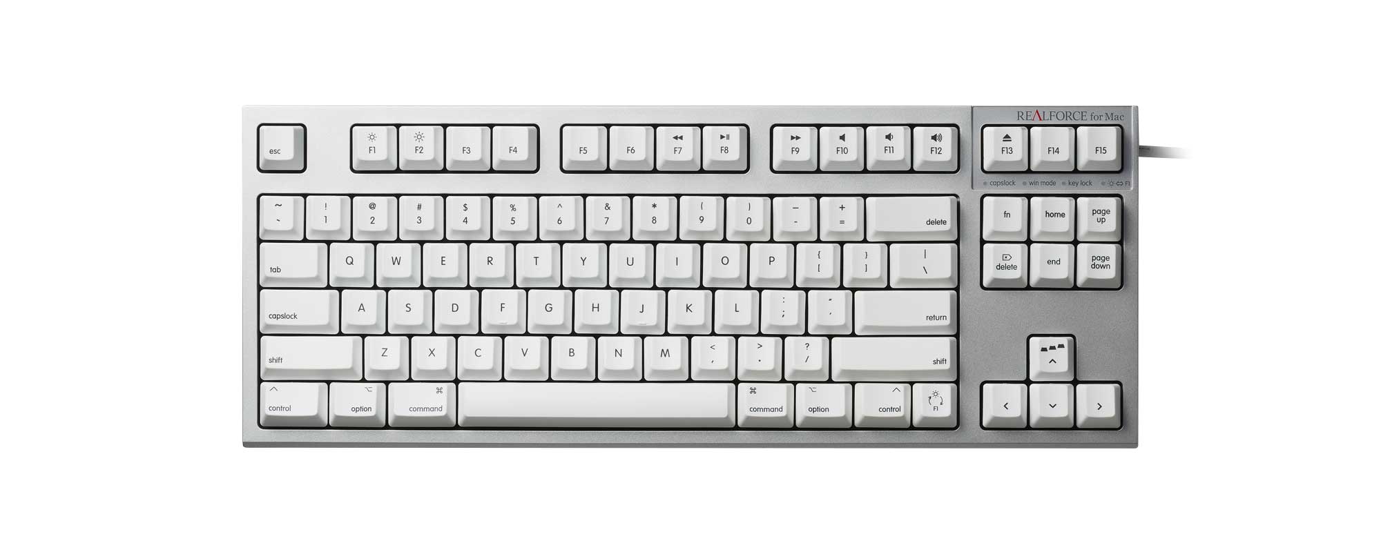 PC/タブレット PC周辺機器 Products - REALFORCE TKL SA for Mac / R2TLSA-US3M-WH | REALFORCE 
