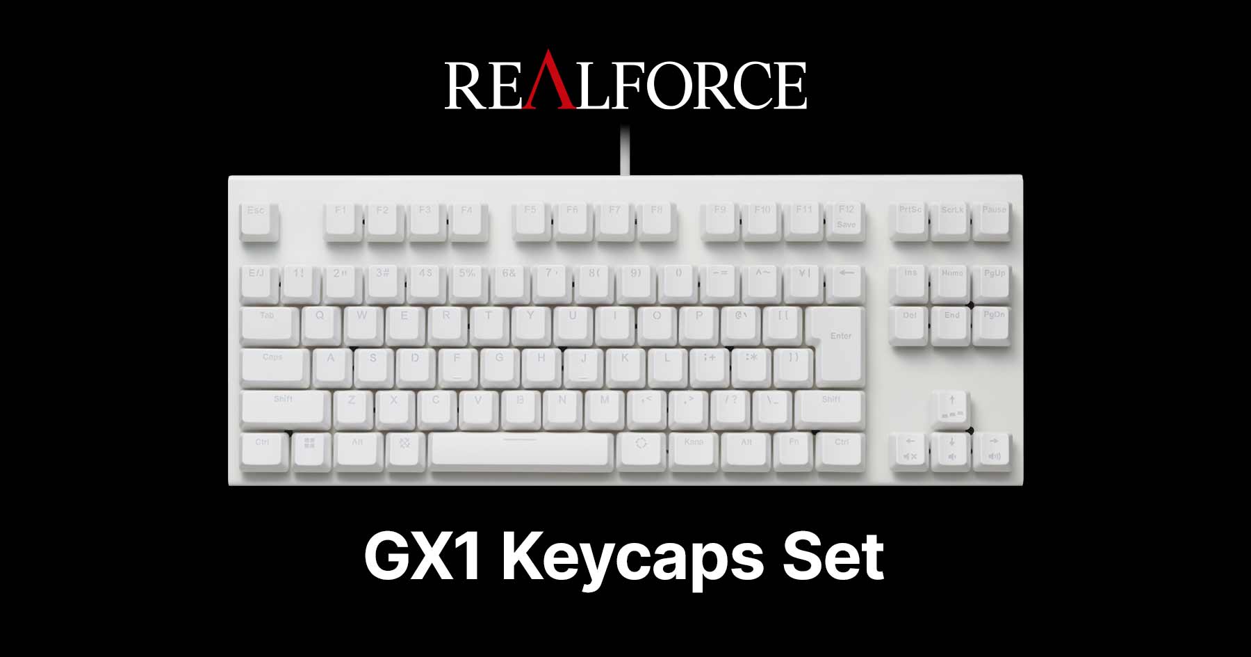 製品 : REALFORCE GX1 キーキャップセット | REALFORCE | 日本製