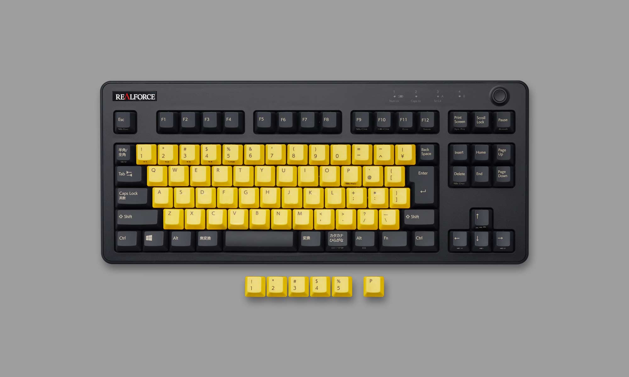 REALFORCE R3 R3S キーキャップ グレー 54キー+α