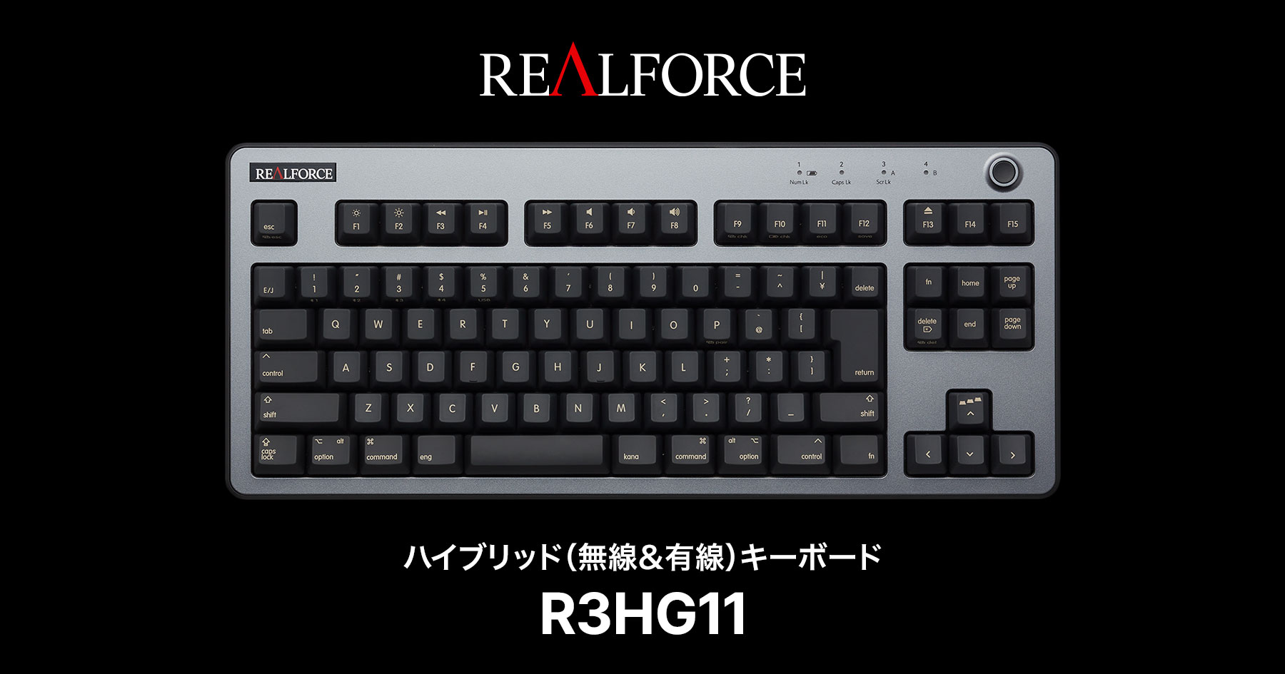 PC/タブレット PC周辺機器 製品 : REALFORCE R3 キーボード Mac 配列 / R3HG11 