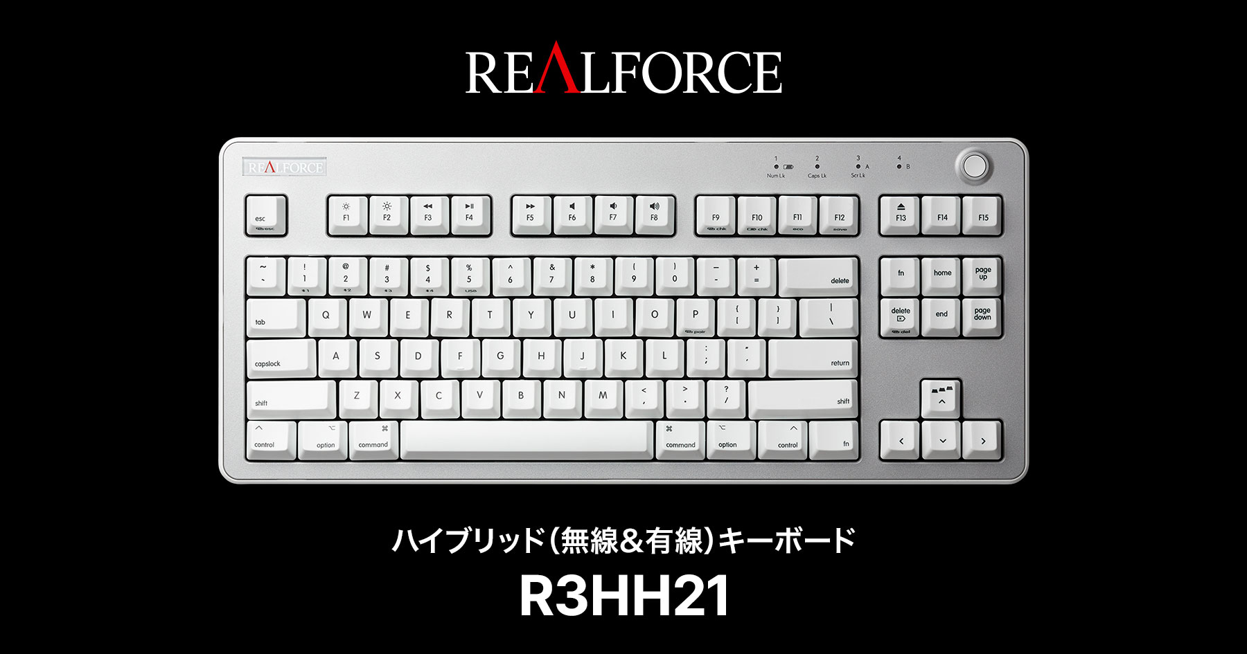 製品 : REALFORCE R3 キーボード Mac 配列 / R3HH21 | REALFORCE