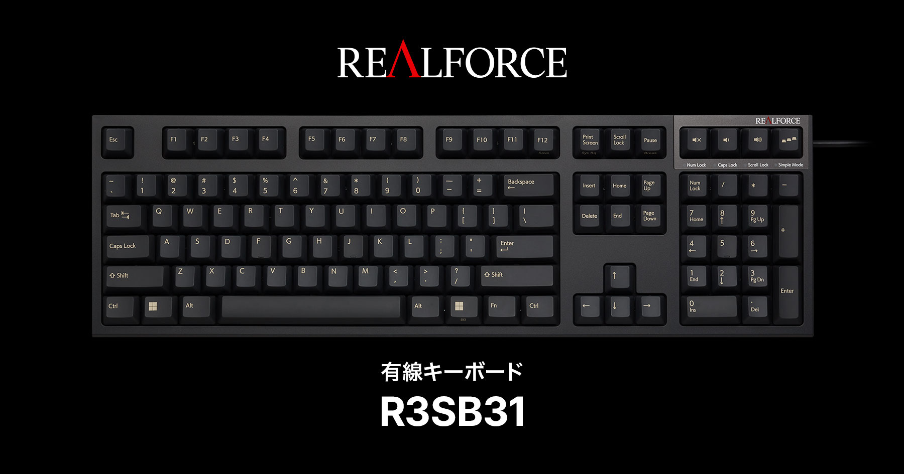 製品 : REALFORCE / R3SB31 | REALFORCE | 日本製プレミアム