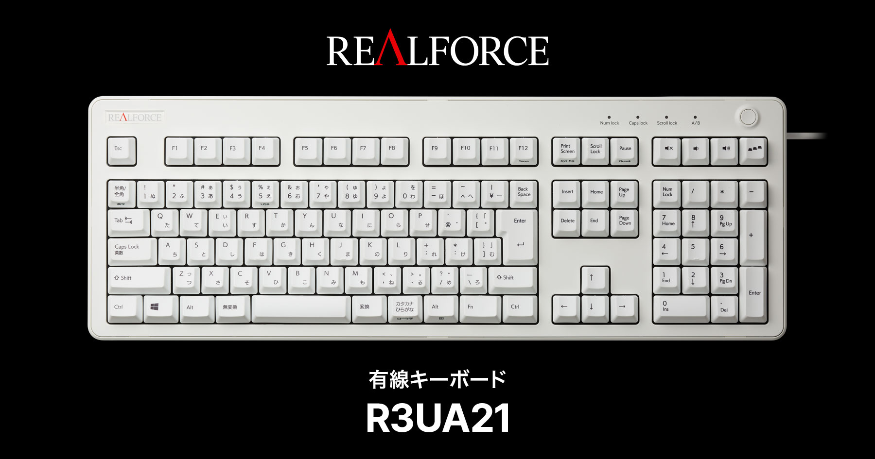 製品 : REALFORCE / R3UA21 | REALFORCE | 日本製プレミアムキーボード ...