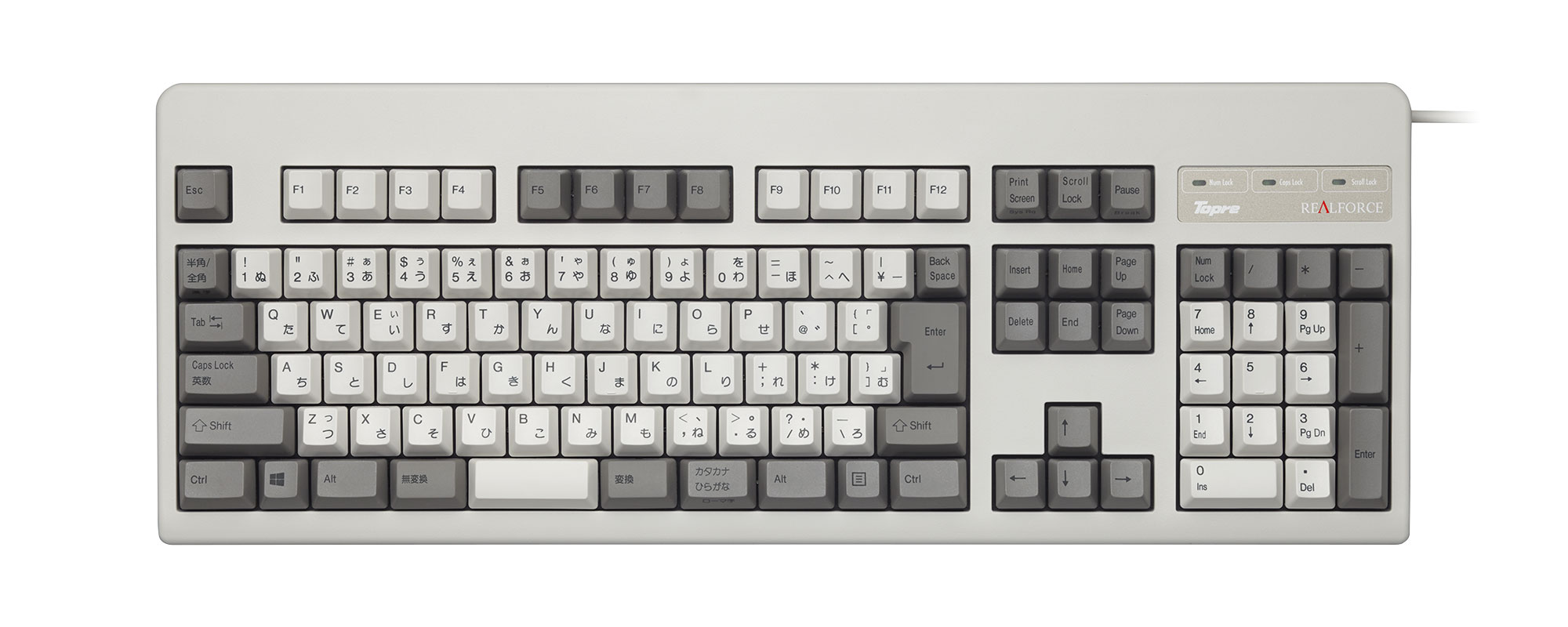 製品 : REALFORCE 108P-S | REALFORCE | 日本製プレミアムキーボードの 製品 : REALFORCE 108P-S | REALFORCE | 日本製プレミアムキーボードの