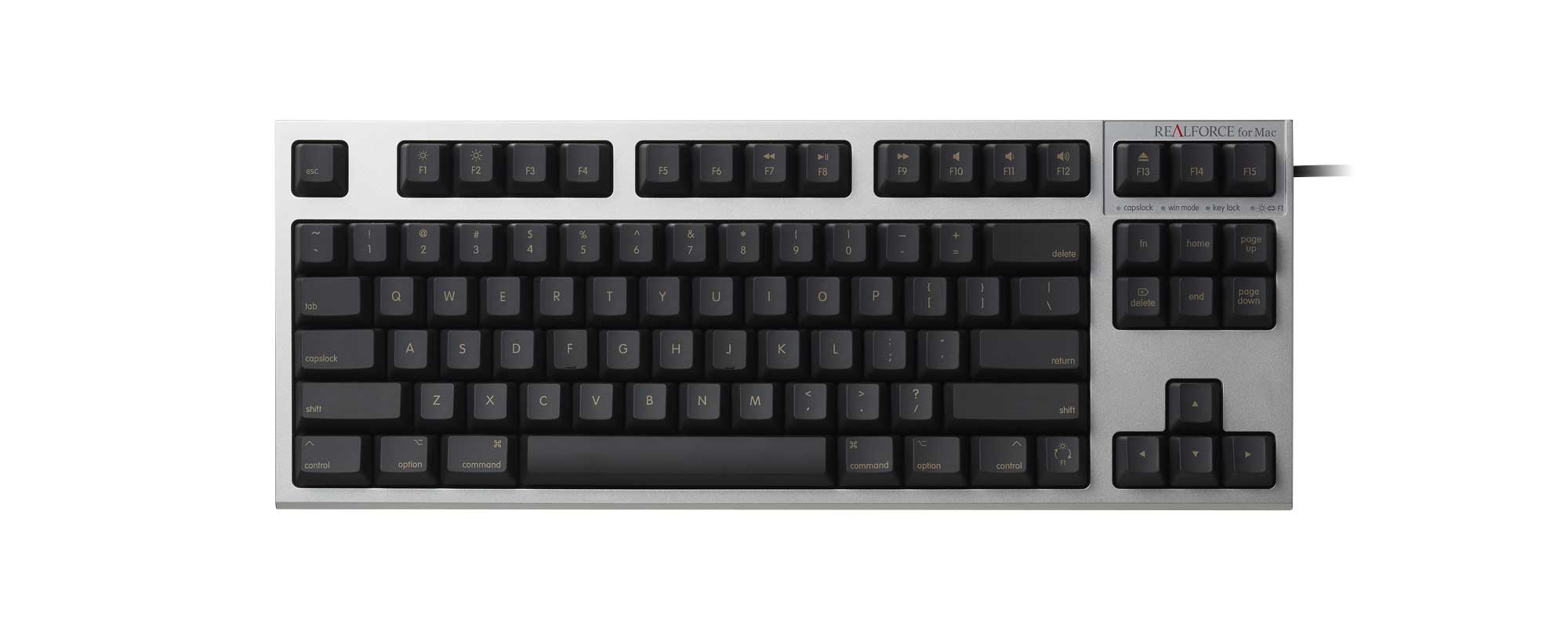 REALFORCE TKL for Mac R2TL-USVM-BK