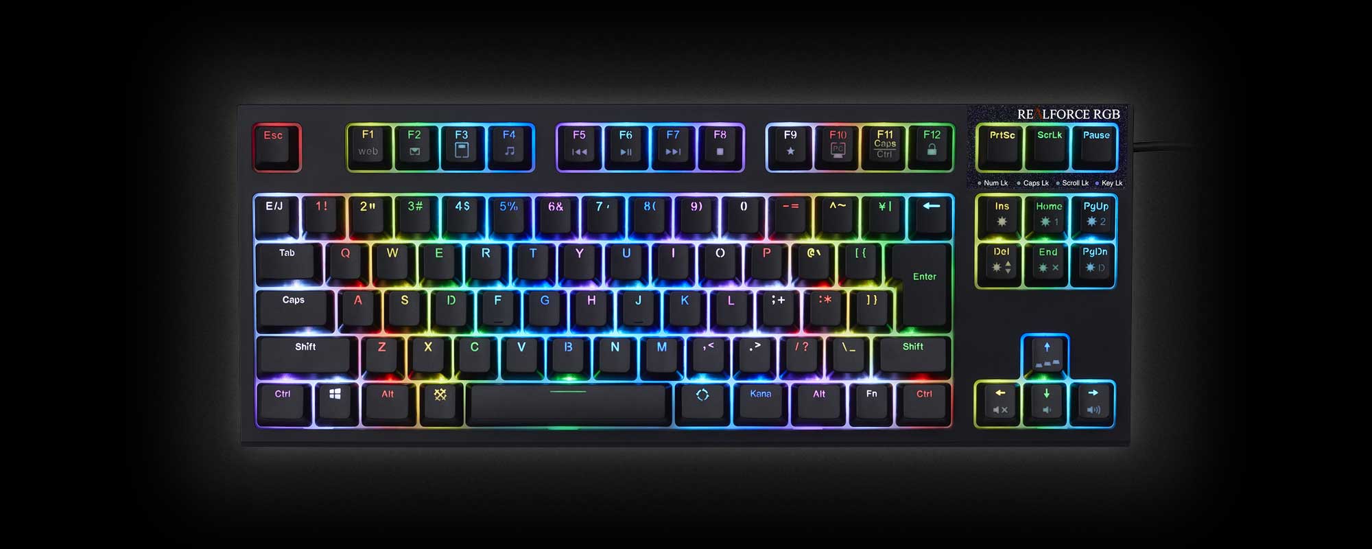 製品 : REALFORCE RGB TKL / R2TLA-JP4G-BK | REALFORCE | 日本製 ...