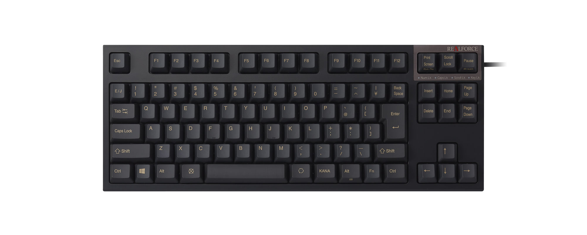 製品 : REALFORCE TKL S / R2TLS-JP4-BK | REALFORCE | 日本製 ...