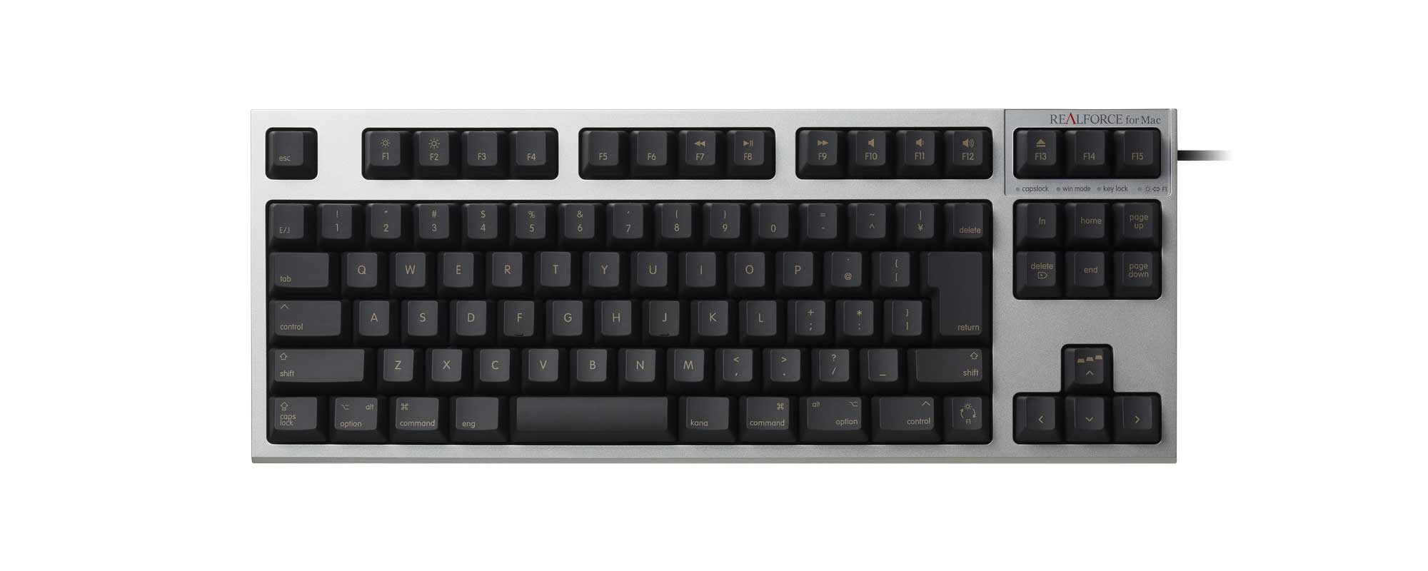 製品 : REALFORCE TKL SA for Mac / R2TLSA-JP3M-BK | REALFORCE ...