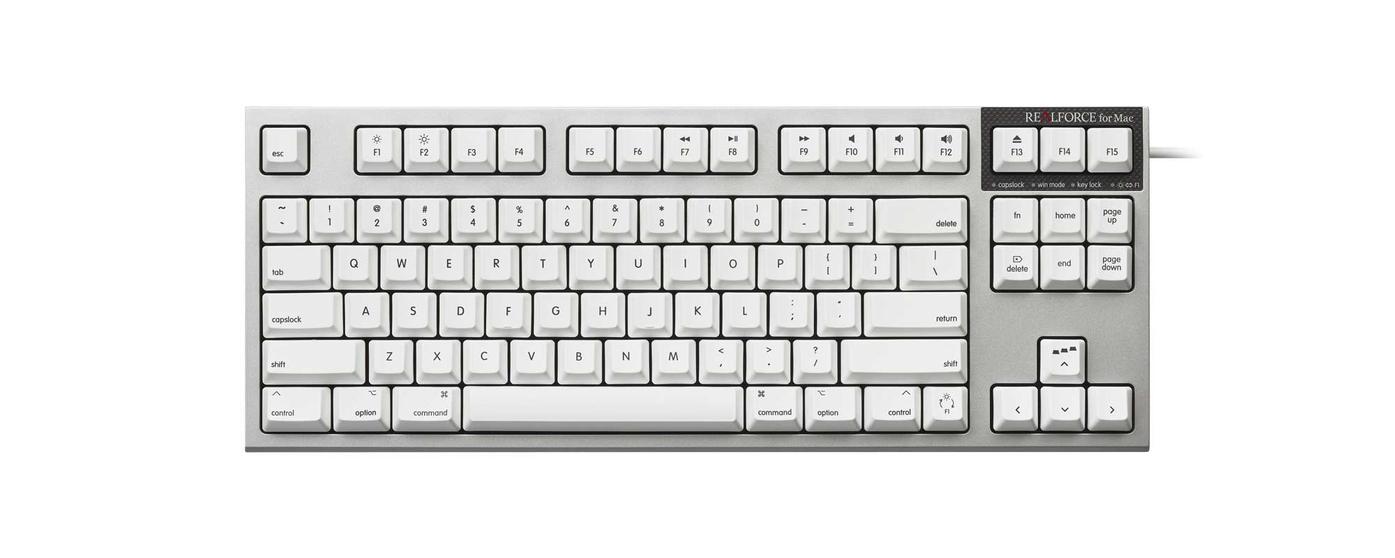 PC周辺機器REALFORCE TKL for Mac R2TLSA-US3M-WH